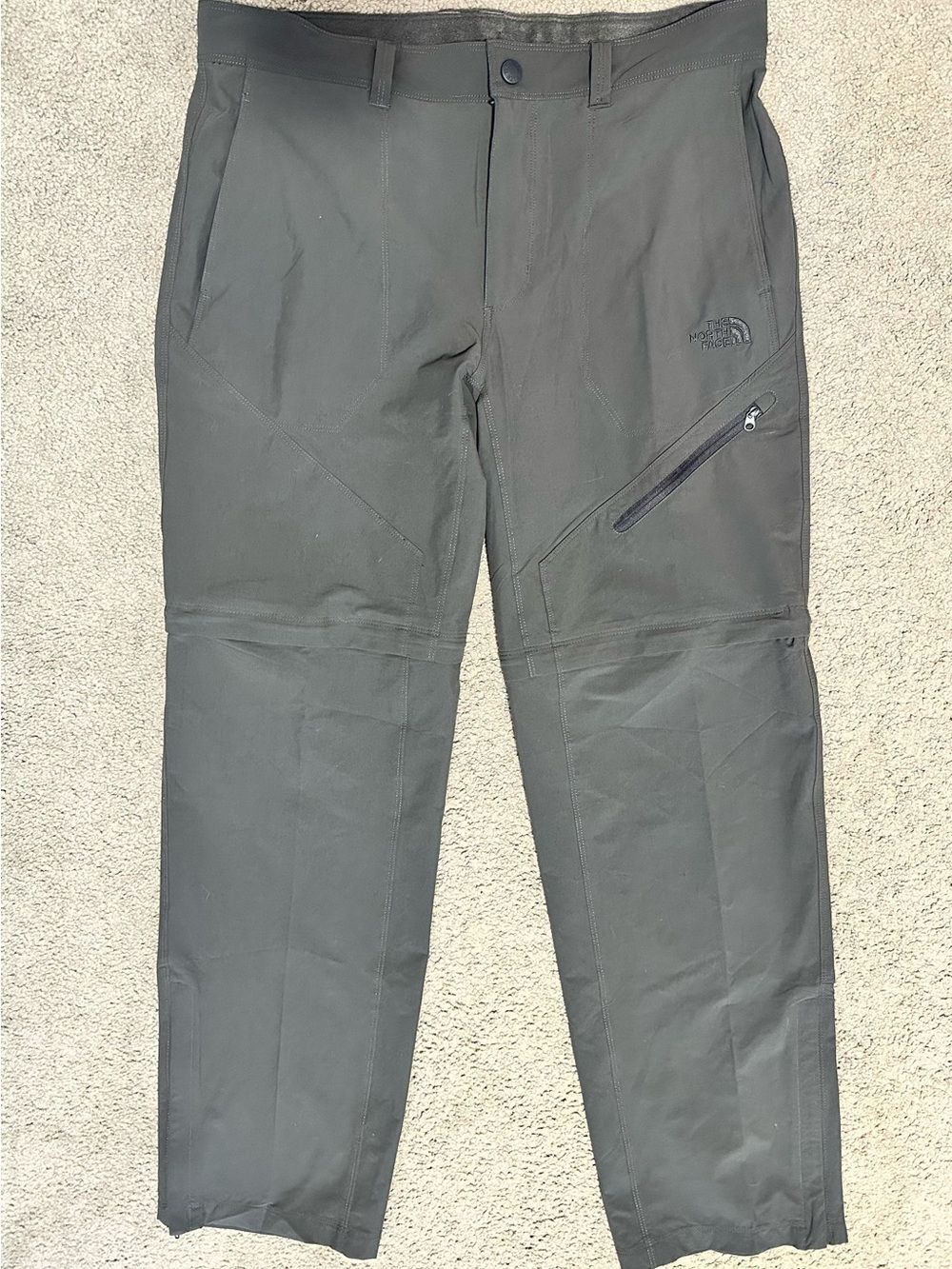 The North Face Men's Dark Gray Paramount Convertible Hiking Pants